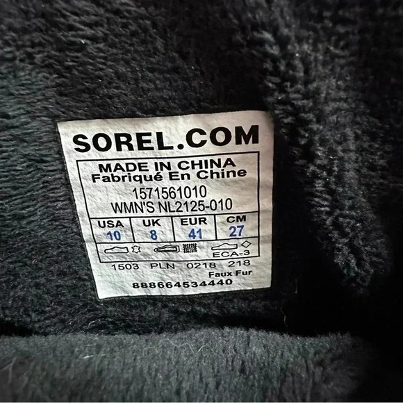 Sorel Winter Ankle Fancy Lace  Boots Sz 10 - Picture 6 of 10